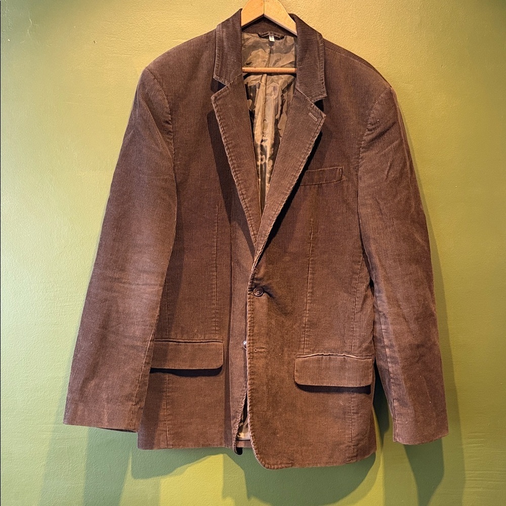 Vintage Juicy Couture Brown Corduroy Sport Coat with Elbow Patches